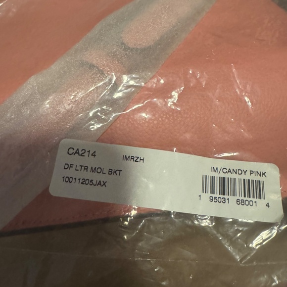 Brand New with Tags Coach Mollie Bucket Bag Brass/Candy Pink Below $450 Retail - Picture 5 of 6